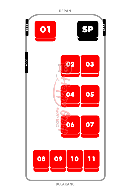 Hiace Premio - Seat 11